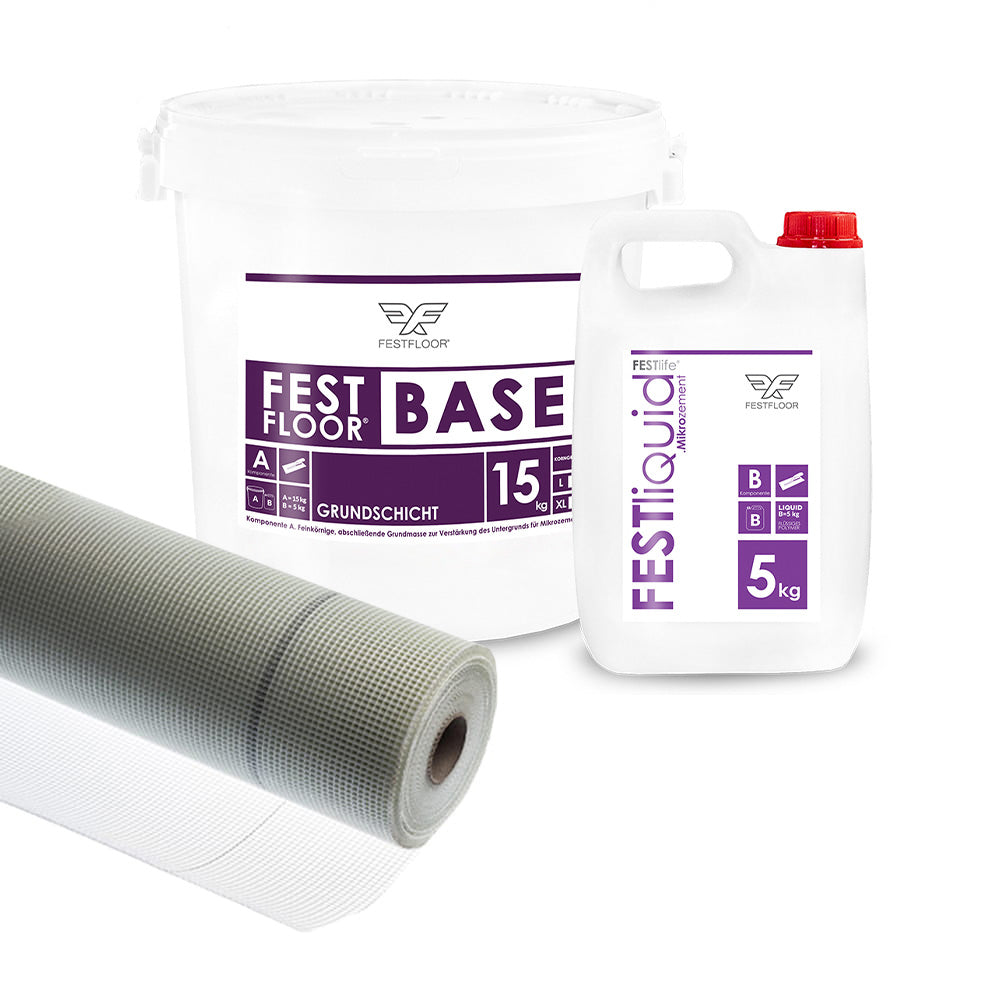 Microcement kit for floors FESTFLOOR TITAN - 10m²