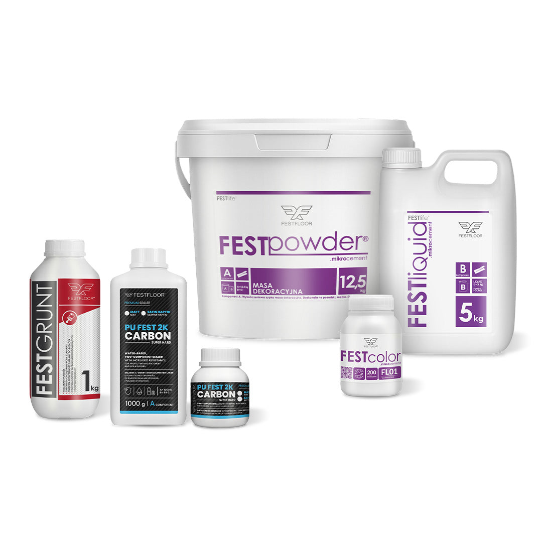 Microcement kit for stairs FESTFLOOR LIFE - 10m²