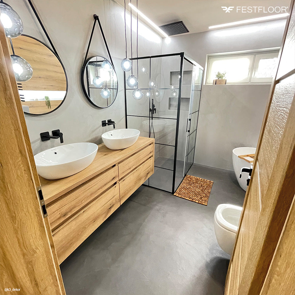 Microcement kit for bathroom walls HYDROFEST - 10m²