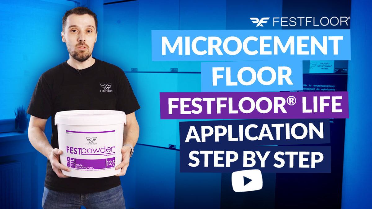 Sol en microciment étape par étape | Comment appliquer Festfloor Life