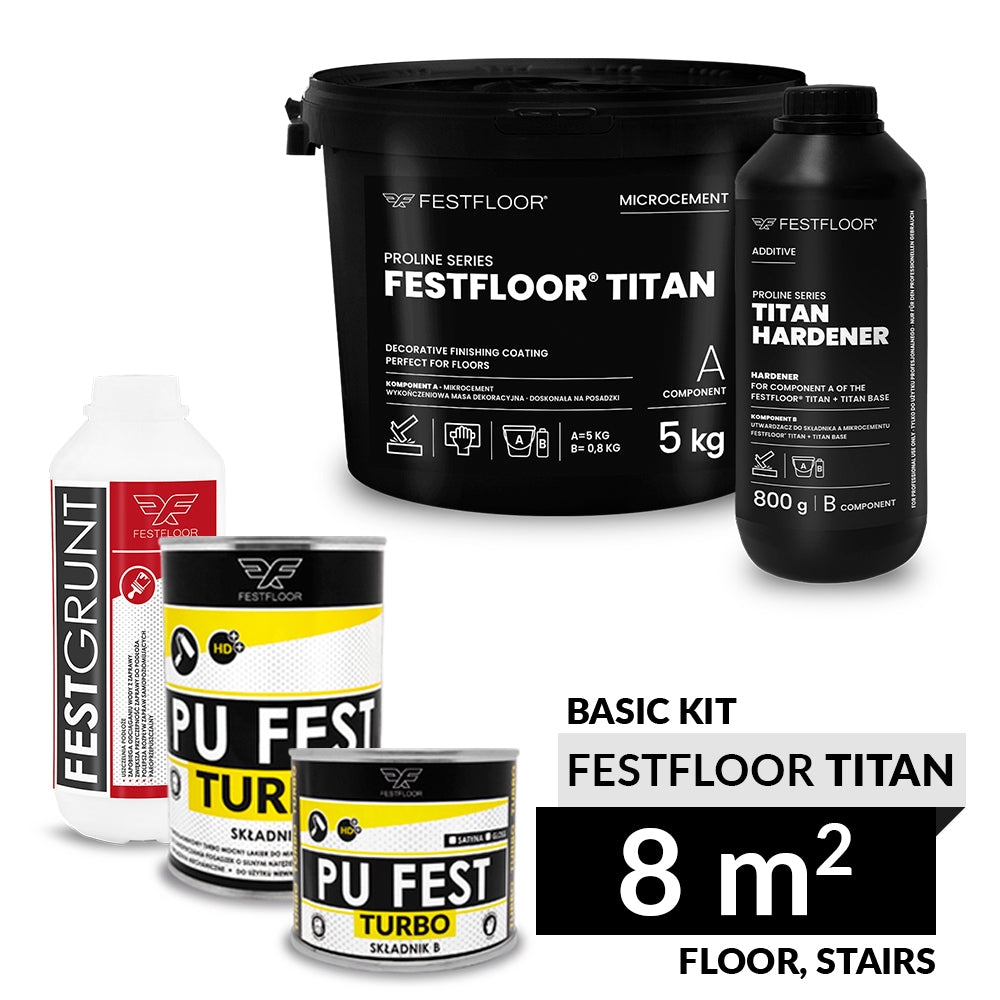 Kit FESTFLOOR TITAN BASIC microciment - 8m2